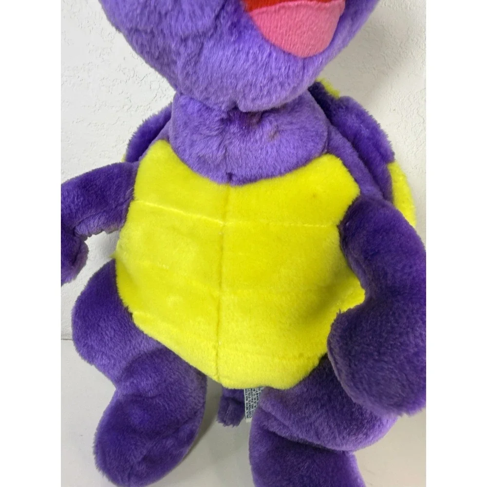 BJ Toy Company Vintage Purple Turtle Plush Toy